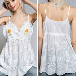 White Happiness Bloom Strapless Top -small